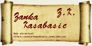 Žanka Kasabašić vizit kartica